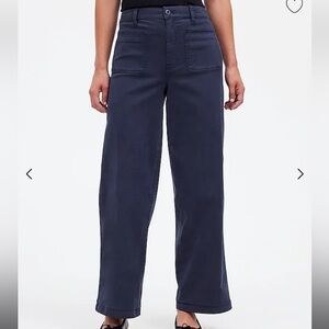 Madewell The Petite Emmett Wide-Leg Pant: Patch Pocket Edition